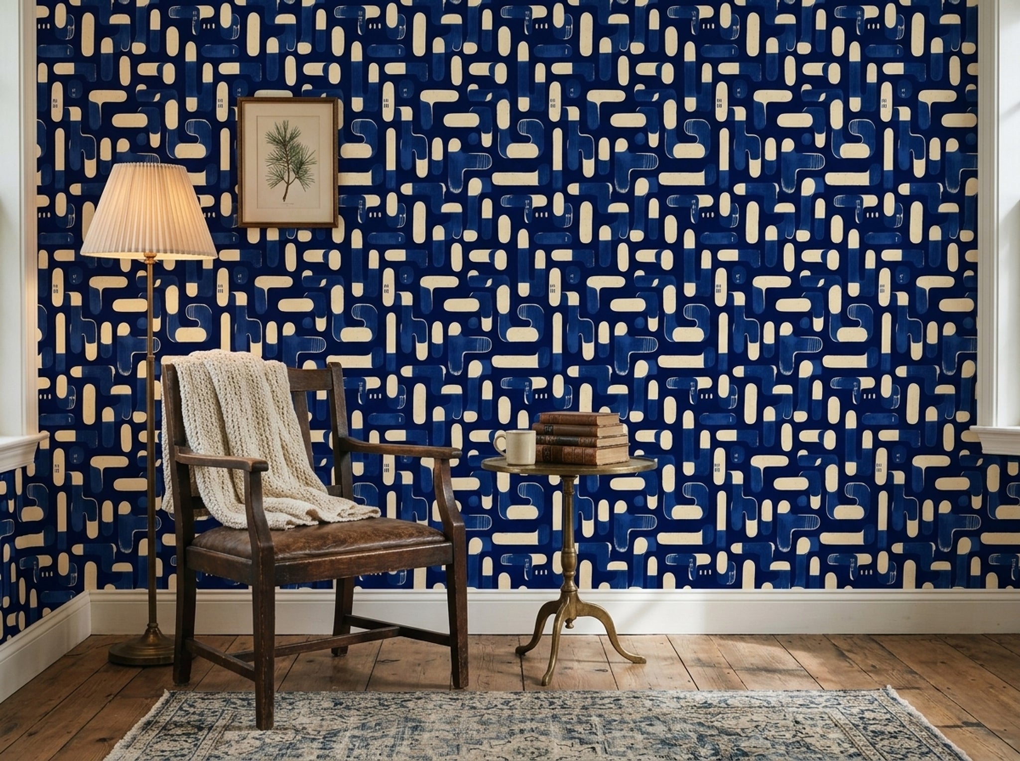 Mid Century Modern Wallpaper Retro Modern Decorative Mural