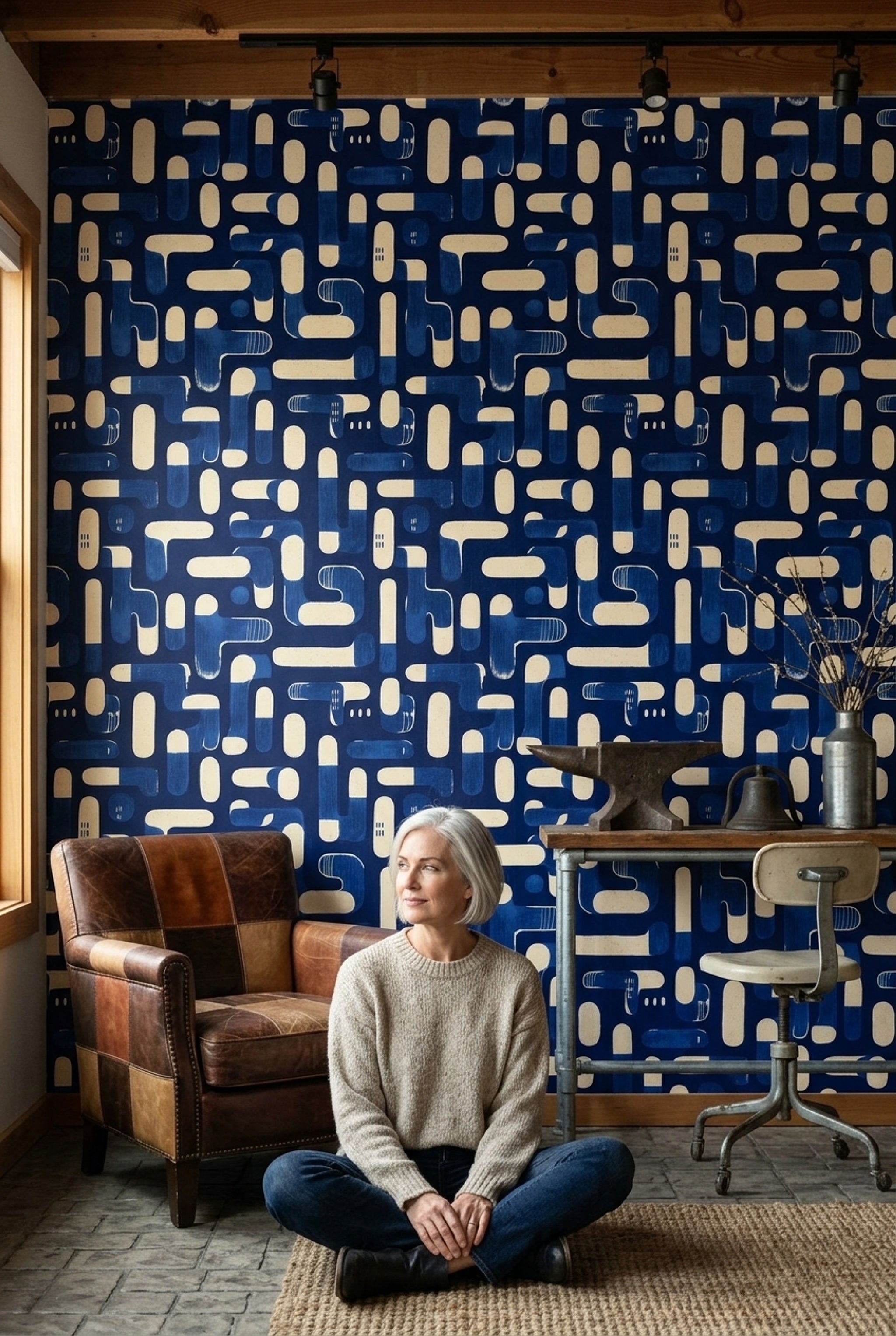 Mid Century Modern Wallpaper Retro Modern Decorative Mural