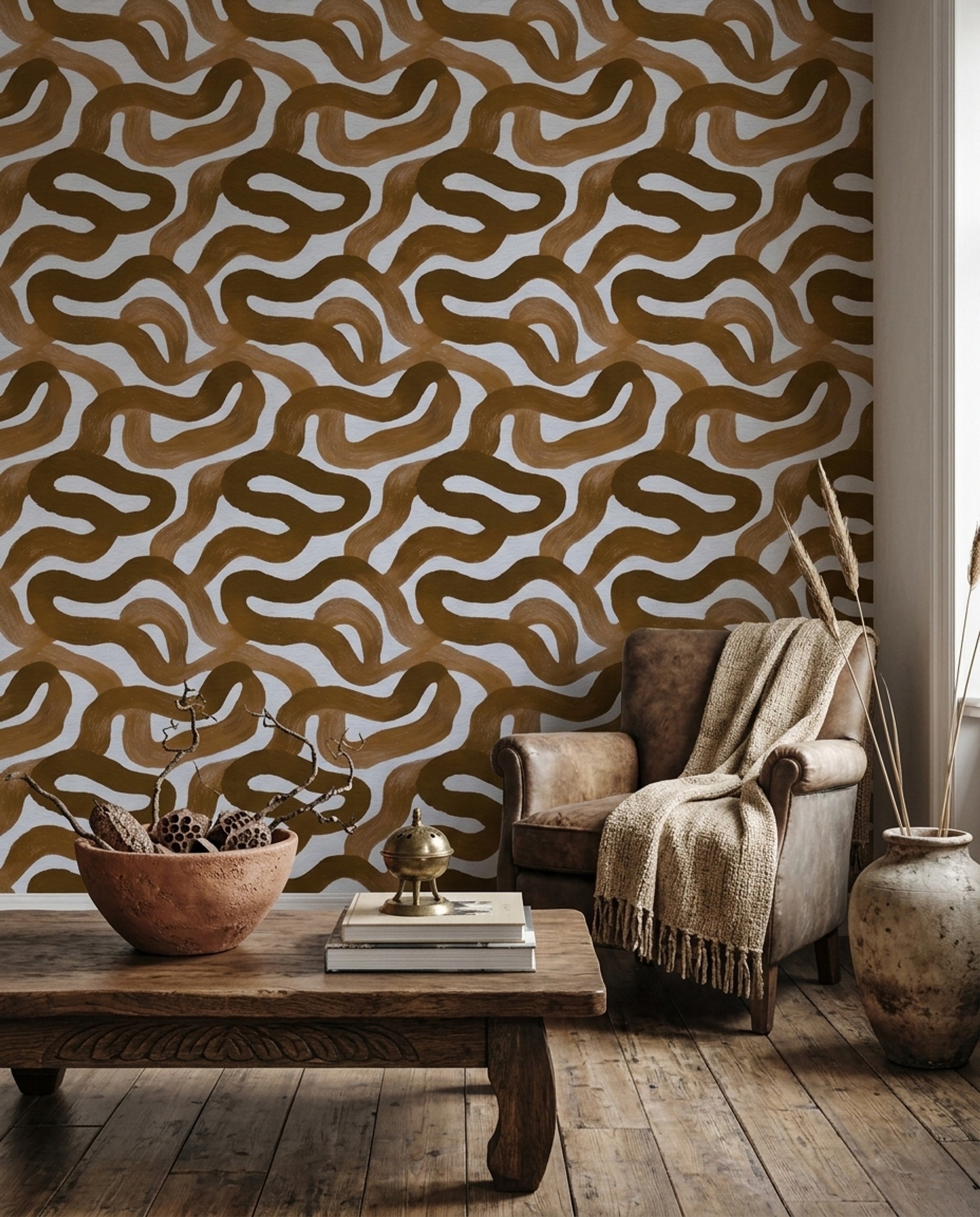 White Background Wallpaper Neutral Minimal Decorative Mural