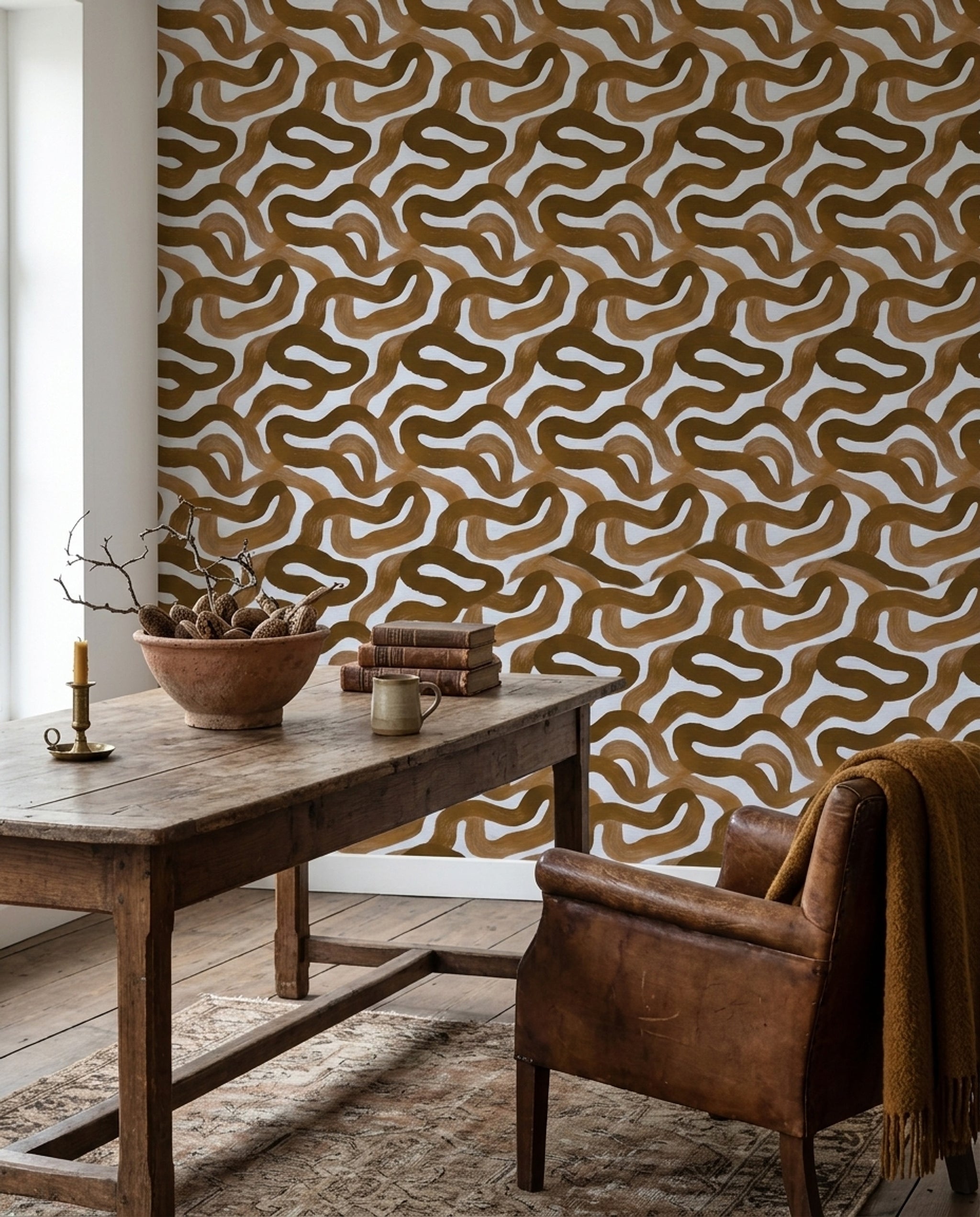 White Background Wallpaper Neutral Minimal Decorative Mural
