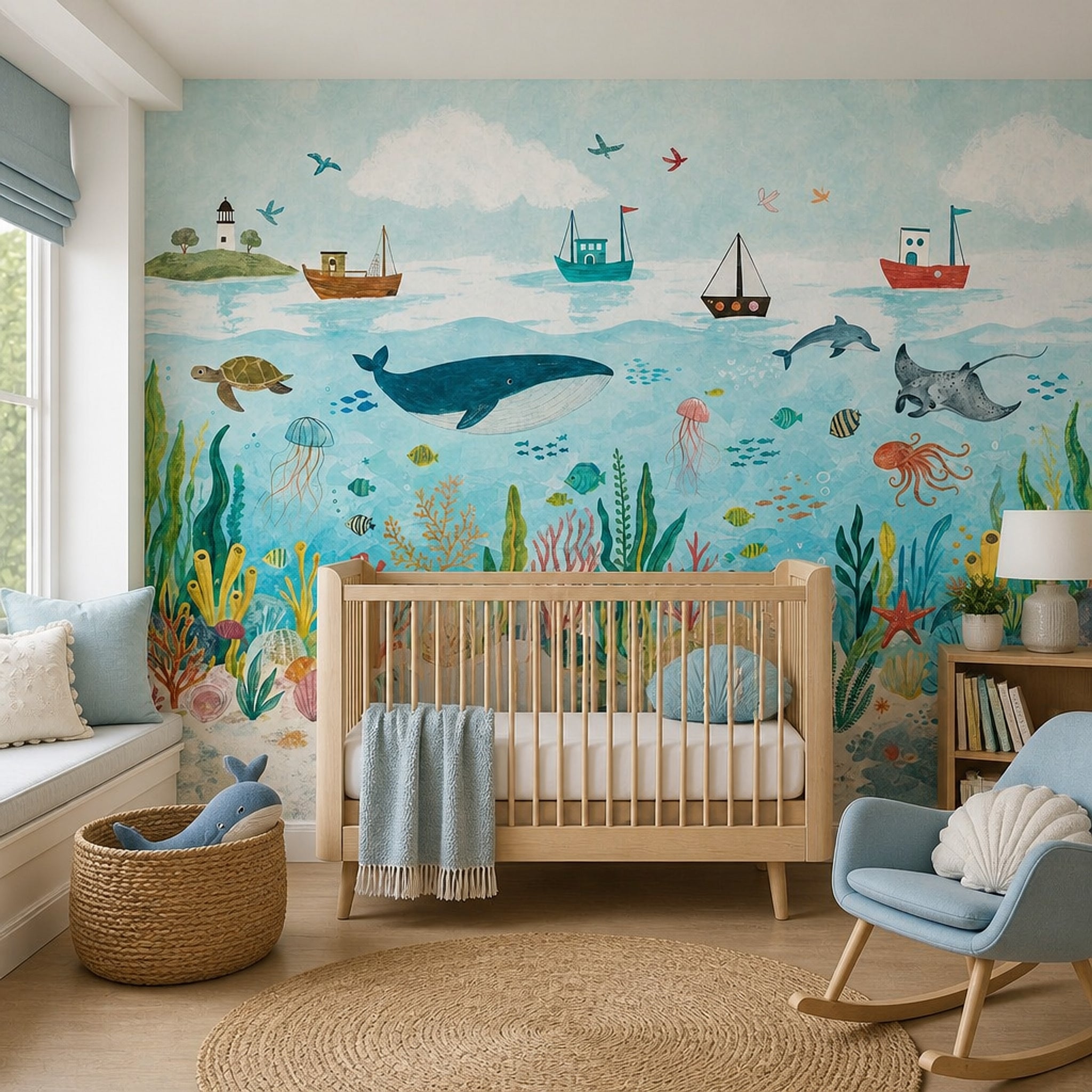Underwater Wallpaper Ocean Marine Life Wall Mural