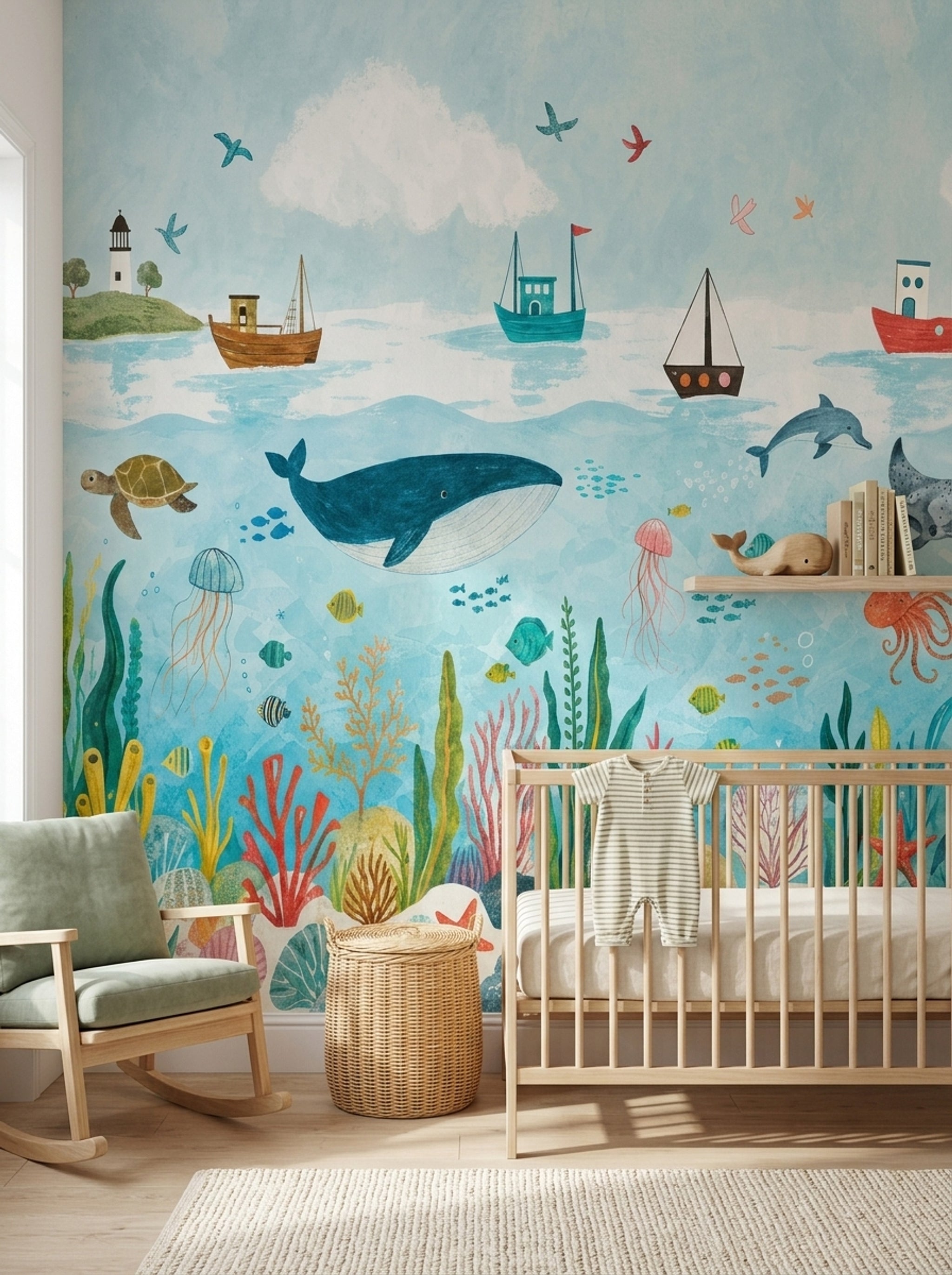 Underwater Wallpaper Ocean Marine Life Wall Mural