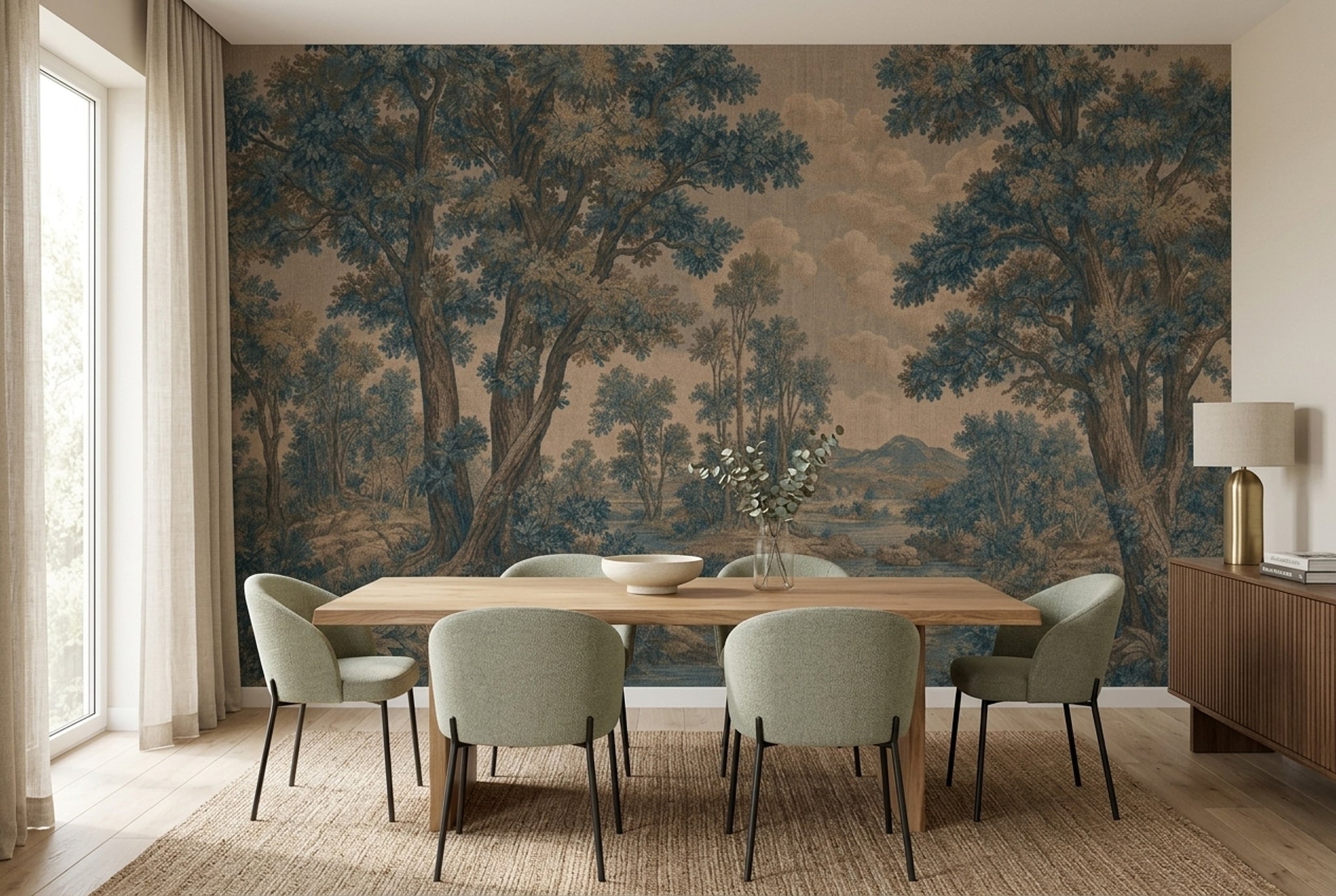Cloudy Sky Wallpaper Overcast Removable Stormy Wall Decor
