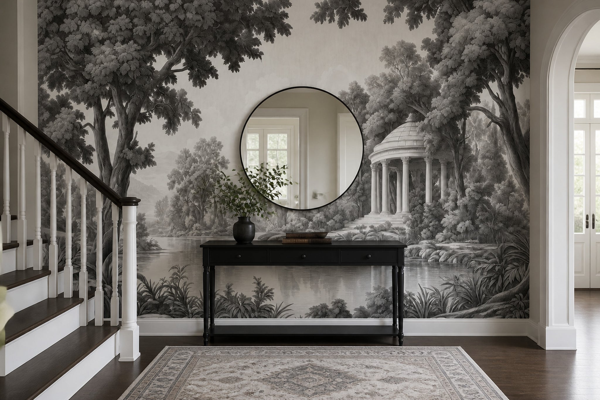 Cloudy Sky Wallpaper Overcast Removable Misty Wall Decor