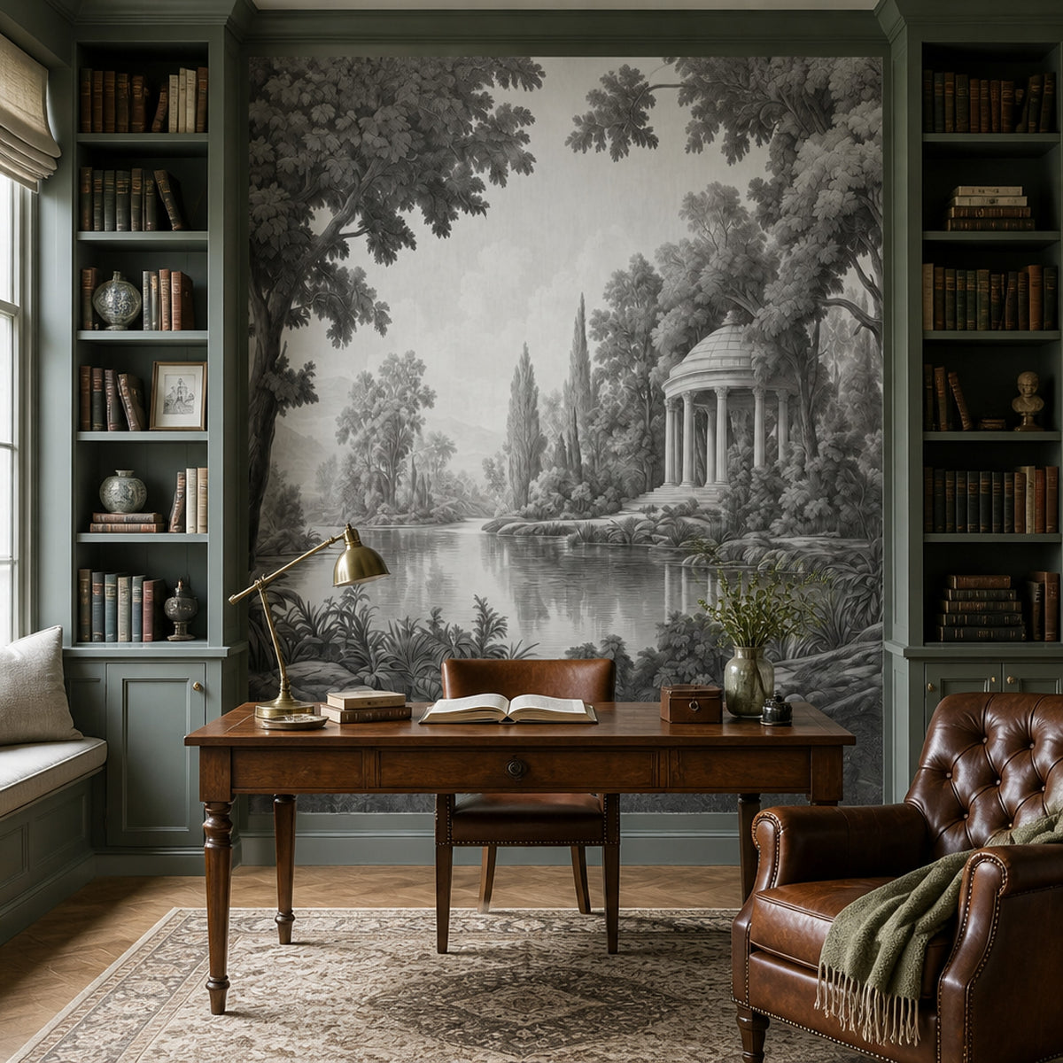 Cloudy Sky Wallpaper Overcast Removable Misty Wall Decor