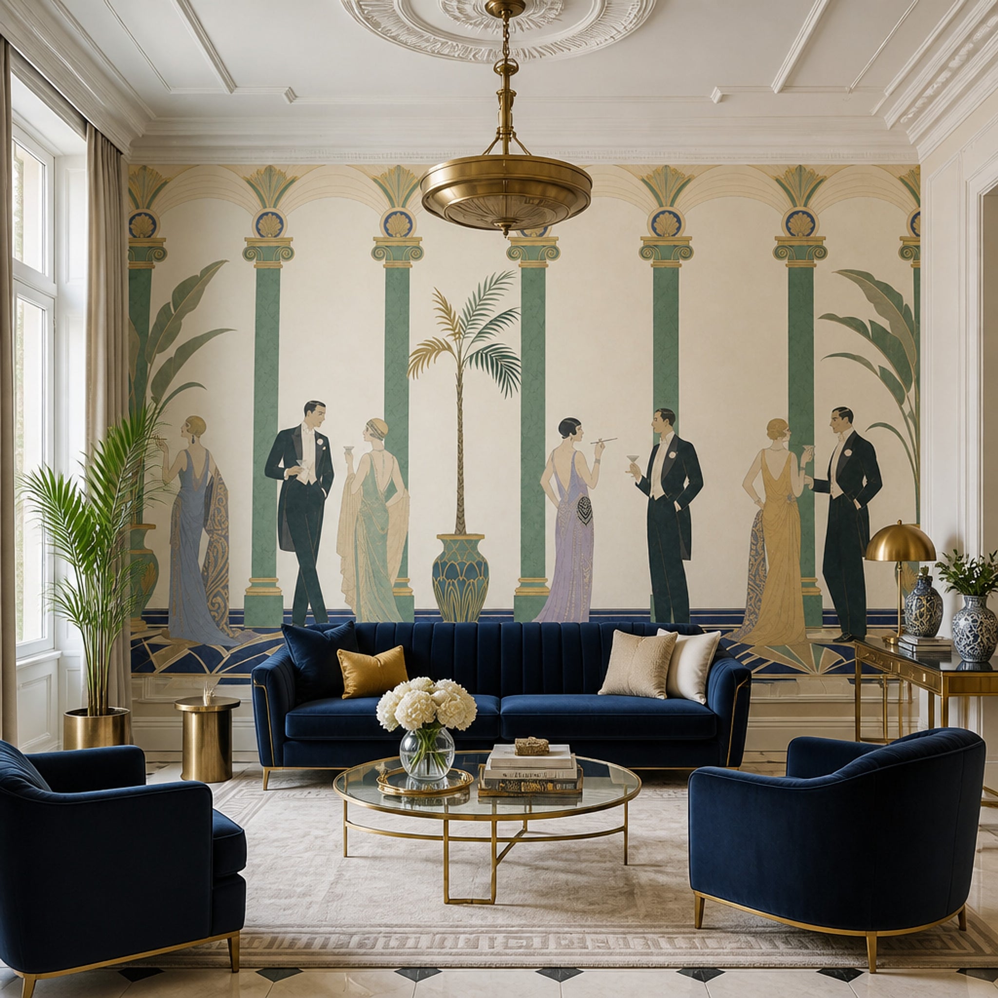 Art Deco Wallpaper 1920s Flapper Wall Mural