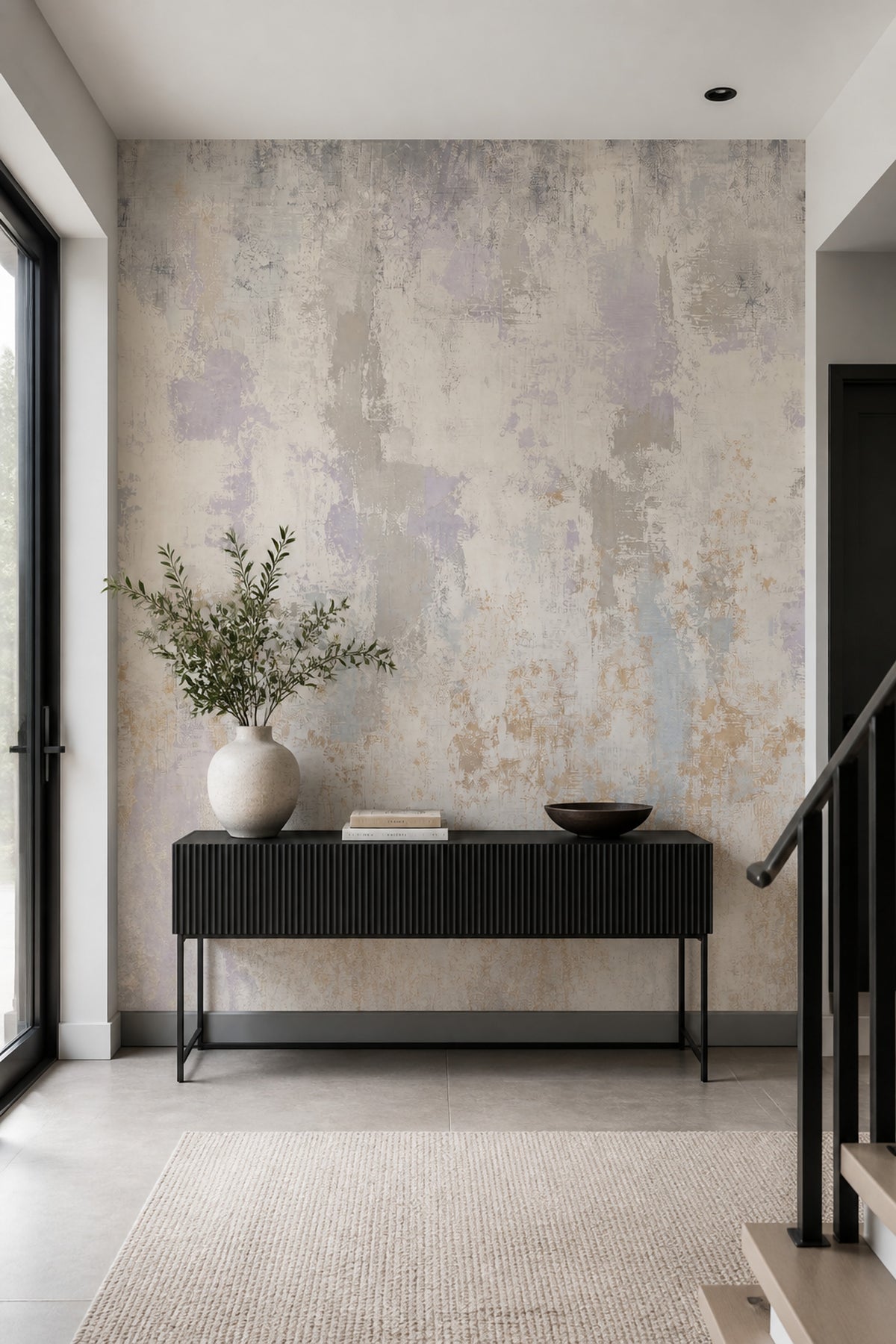 Abstract Wallpaper Textured Removable Distressed Wall Decor