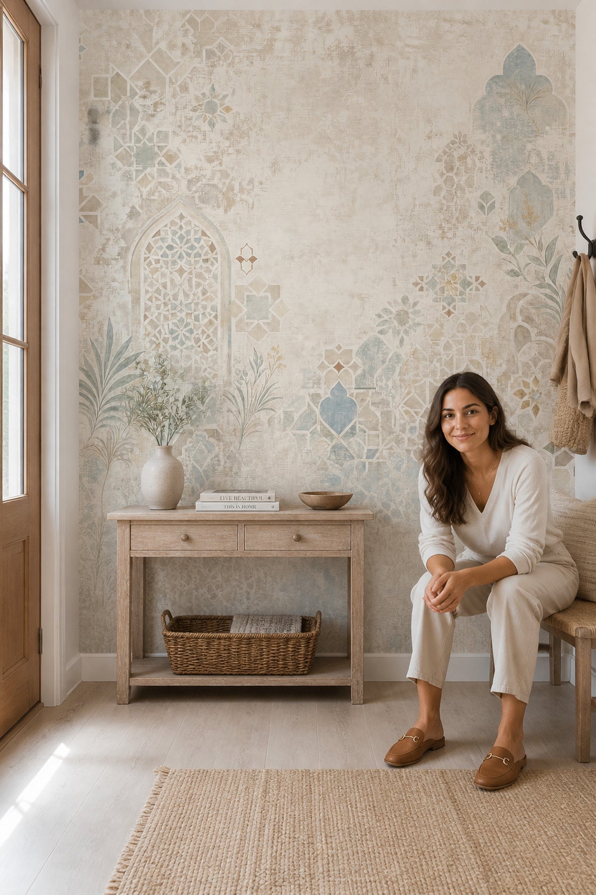 Moroccan Wallpaper Geometric Vintage Wall Mural