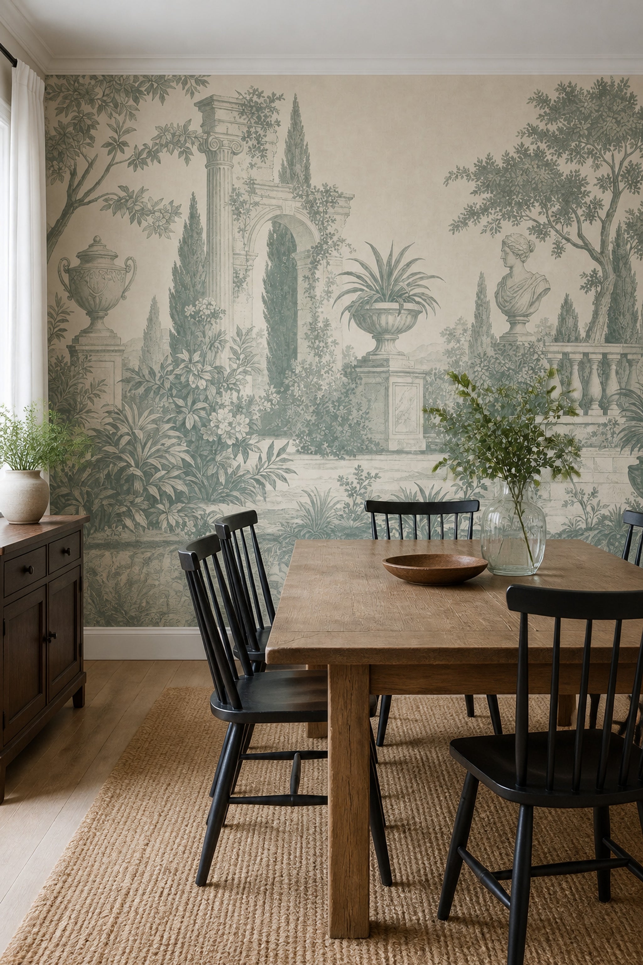 Toile Wallpaper Classical Garden Mediterranean Wall Mural