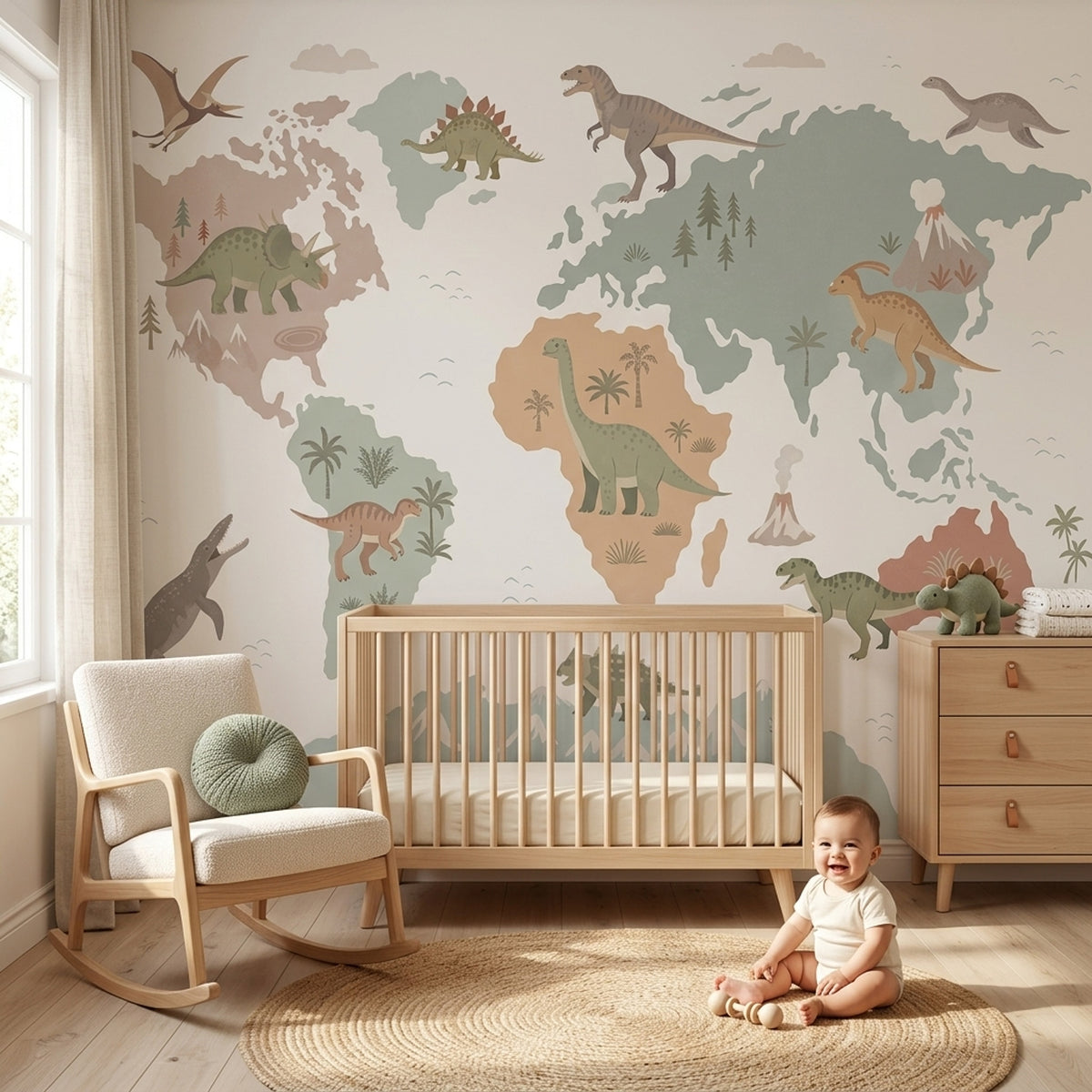 Dinosaur Map Wallpaper World Map Map World Wall Mural