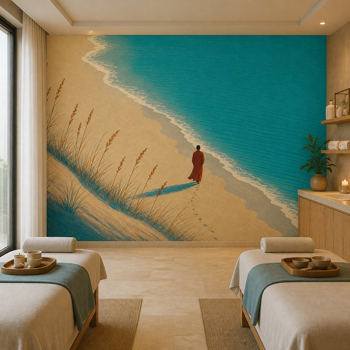 Coastal Landscape Wallpaper Beach Ocean Wall Mural