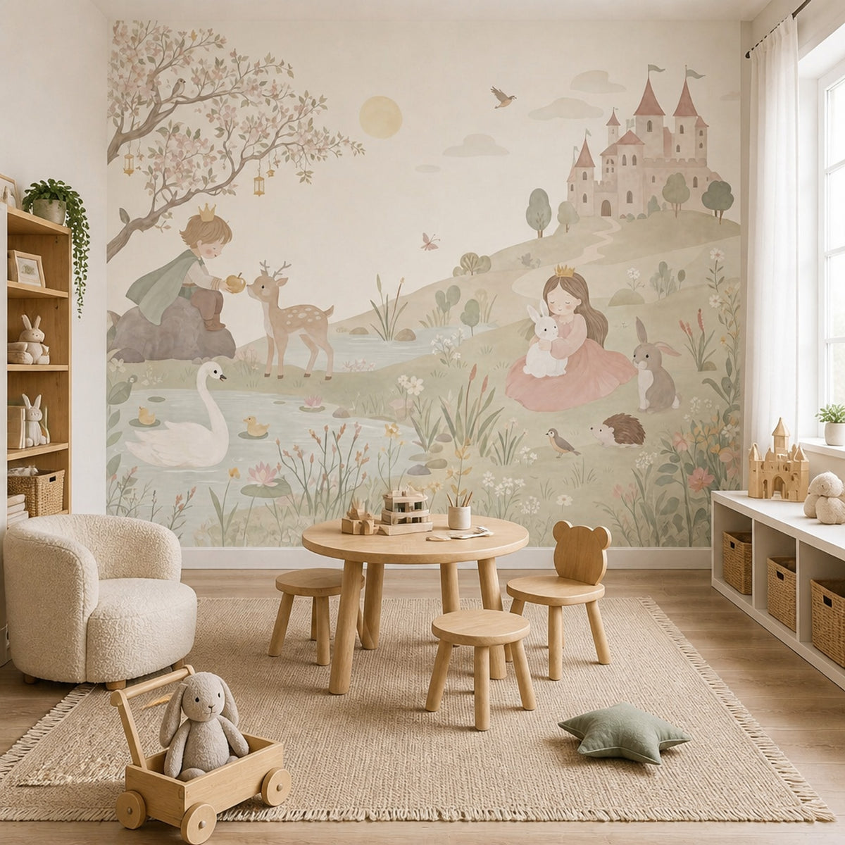 Fairytale Landscape Wallpaper Storybook Princess Wall Mural