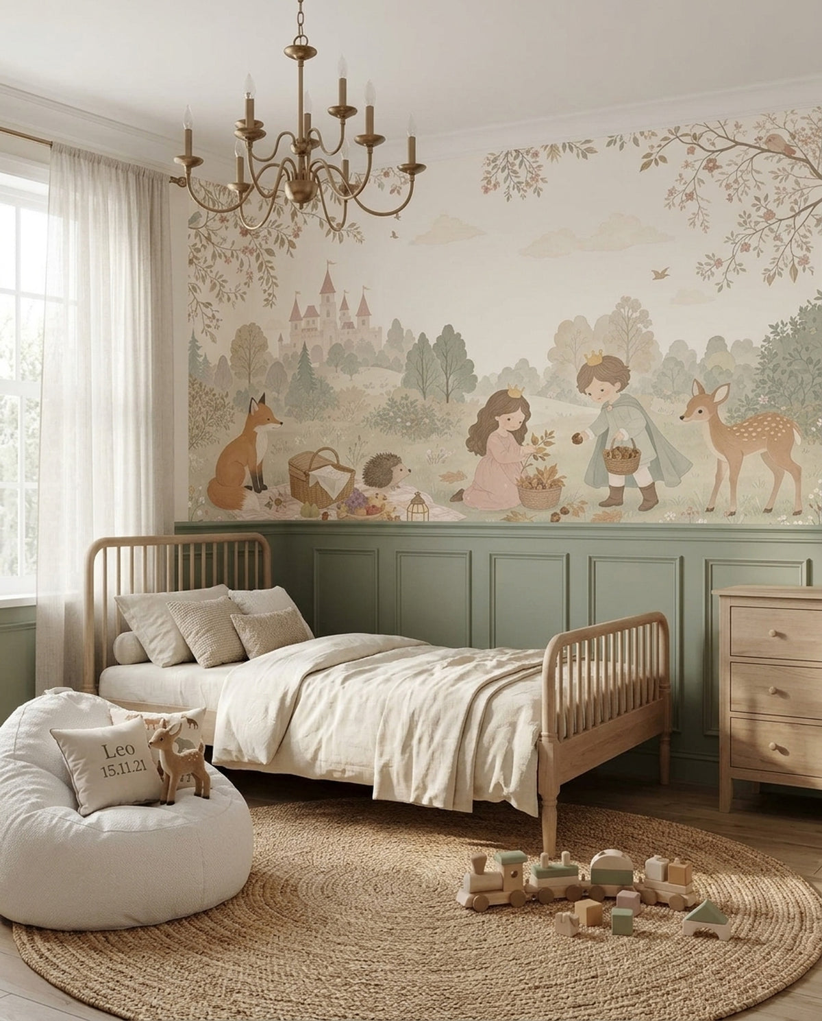 Fairytale Wallpaper Woodland Castle Removable Wall Decor