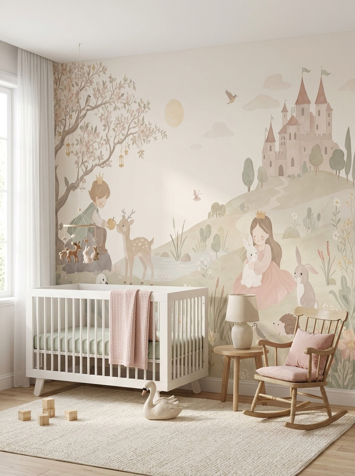 Fairytale Landscape Wallpaper Storybook Princess Wall Mural