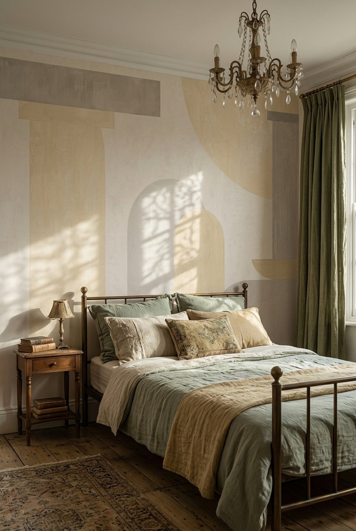 Neutral Geometric Arches Wallpaper Textured Architectural Wall Mural