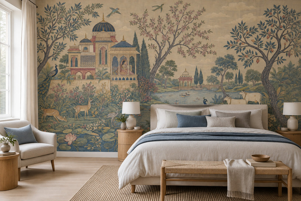 Mughal Garden Wallpaper Indian Palace Wall Mural