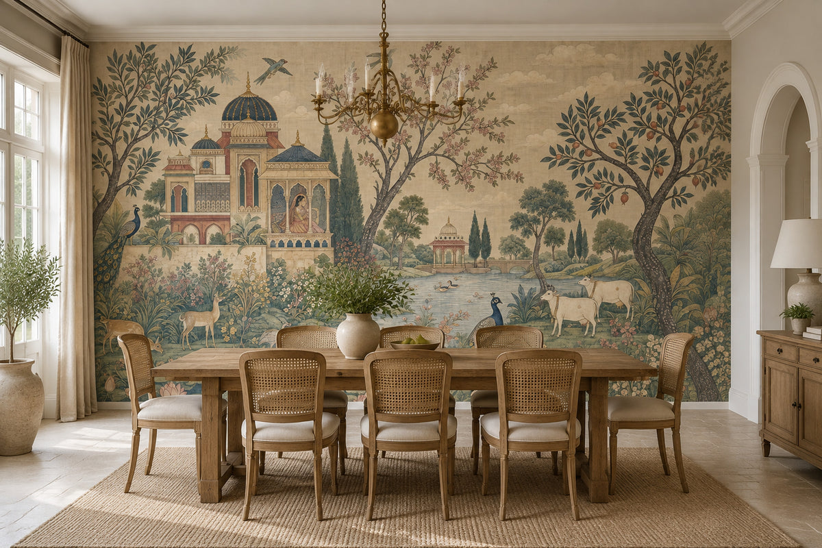 Mughal Garden Wallpaper Indian Palace Wall Mural