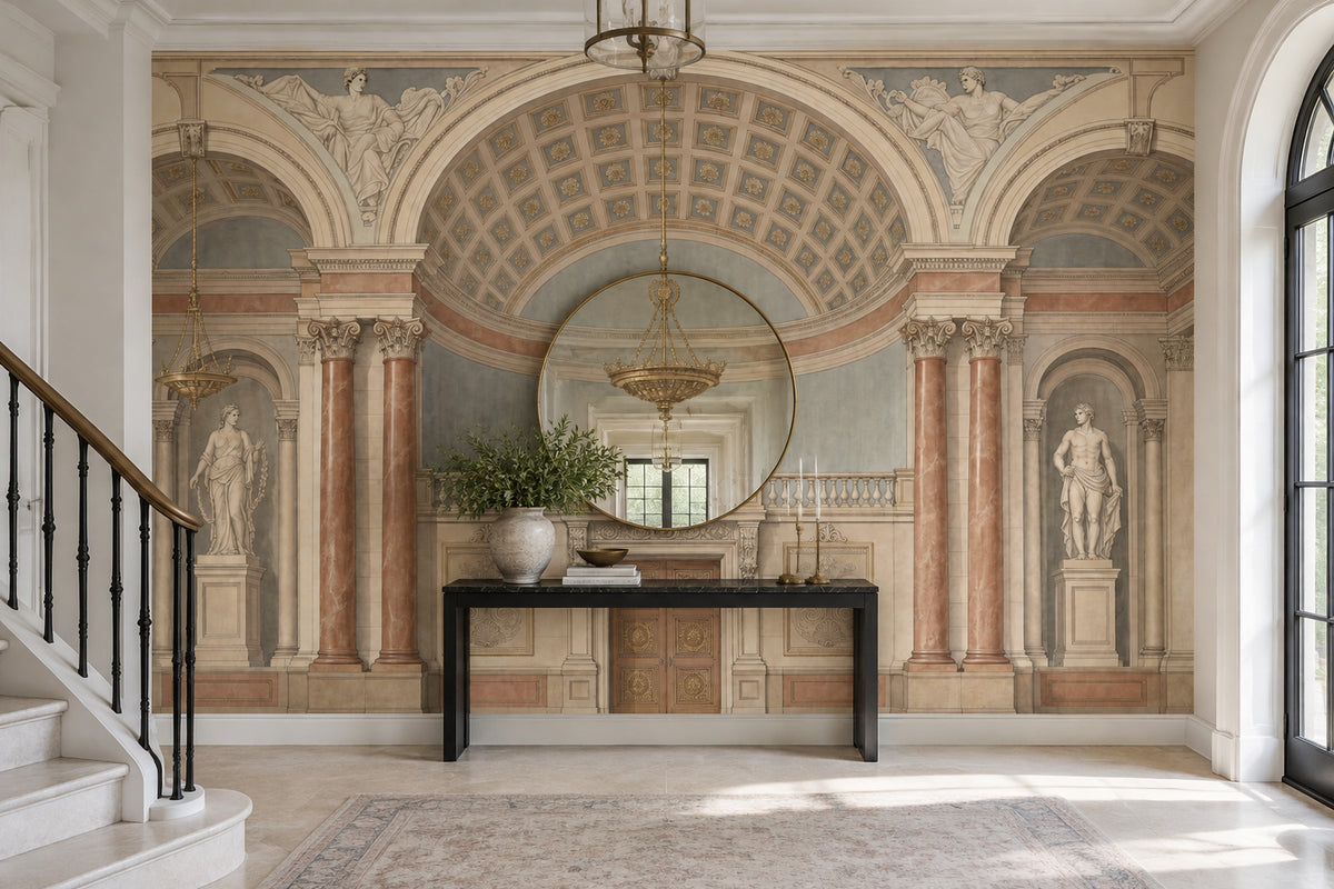Palace Interior Wallpaper Neoclassical Arches Wall Mural