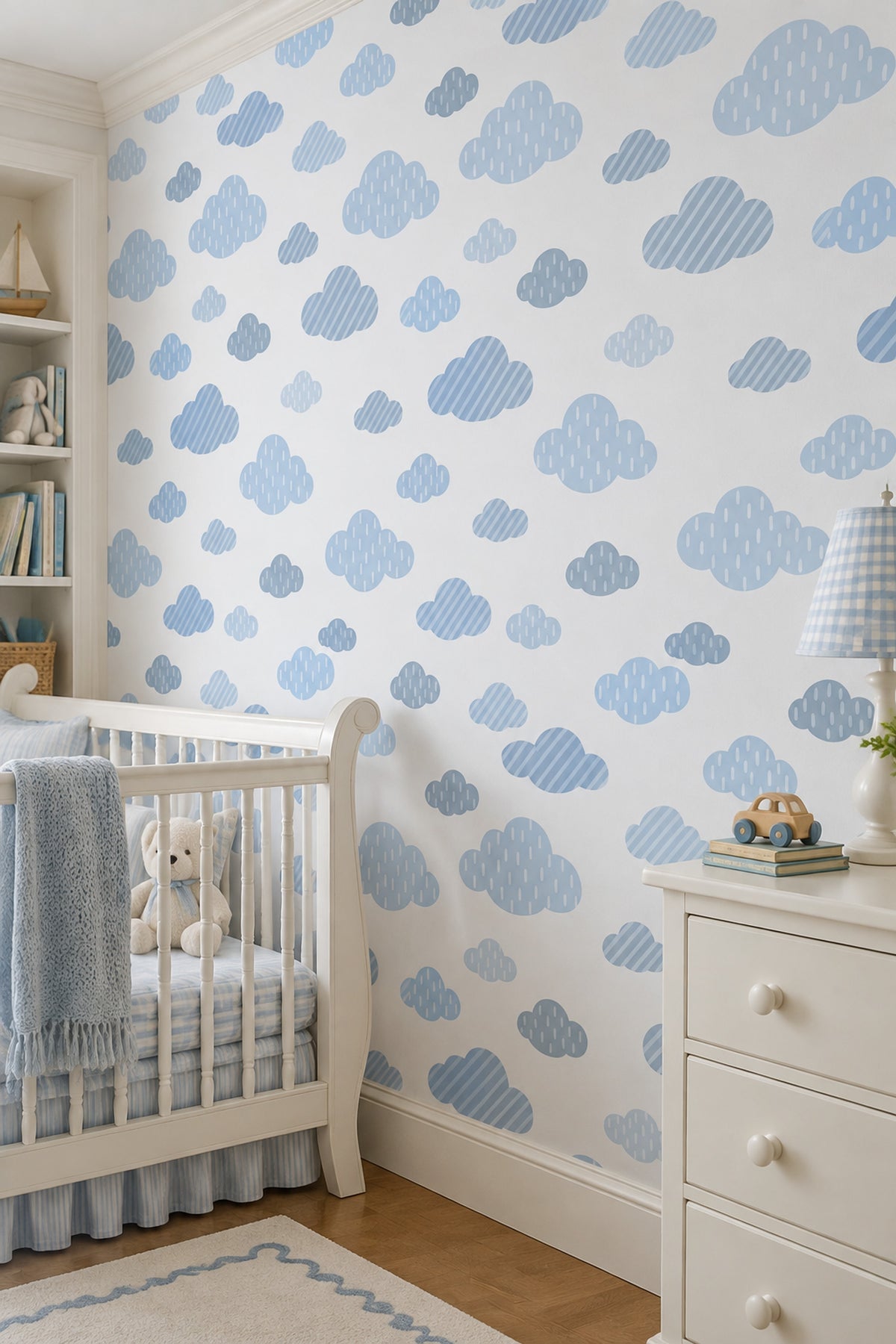 Blue Cloud Wallpaper White Background