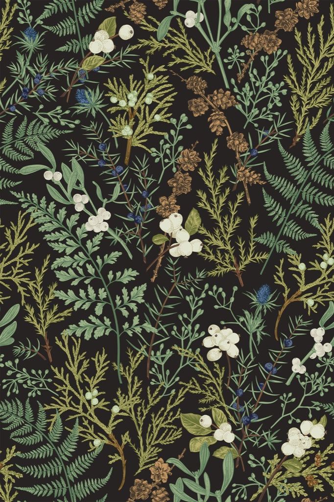 Shades Of Green Wallpaper Vintage Elegant Wall Decor pattern artwork