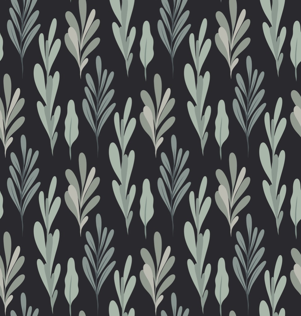 Shades Of Green Wallpaper Leaf Modern Mural pattern artwork
