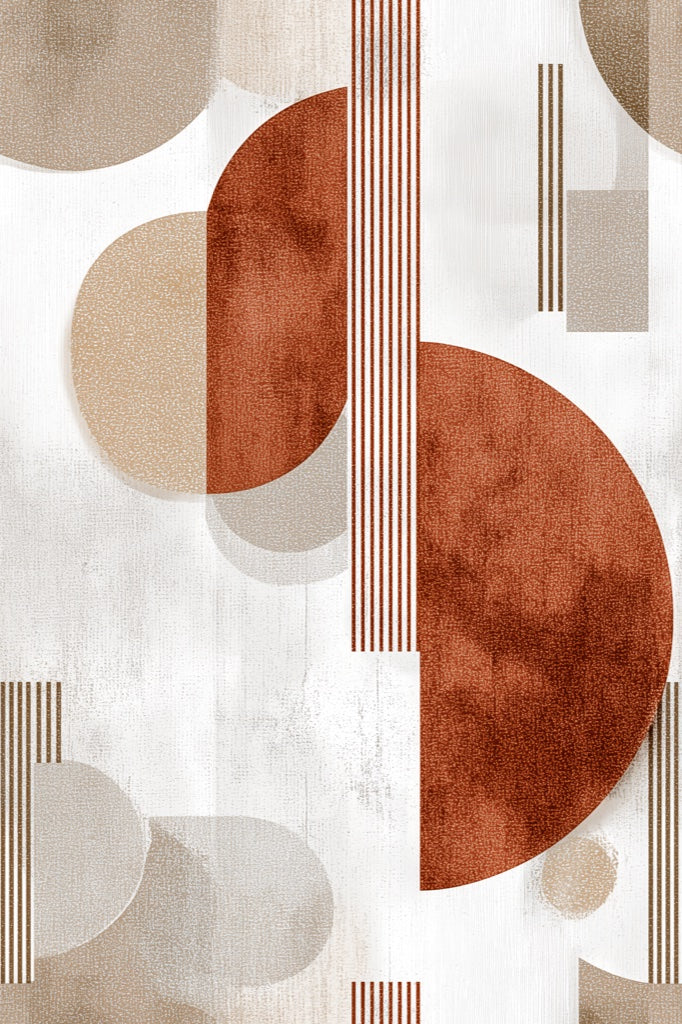 Mid Century Modern Wallpaper Retro Removable Modern Wall Art pattern artwork