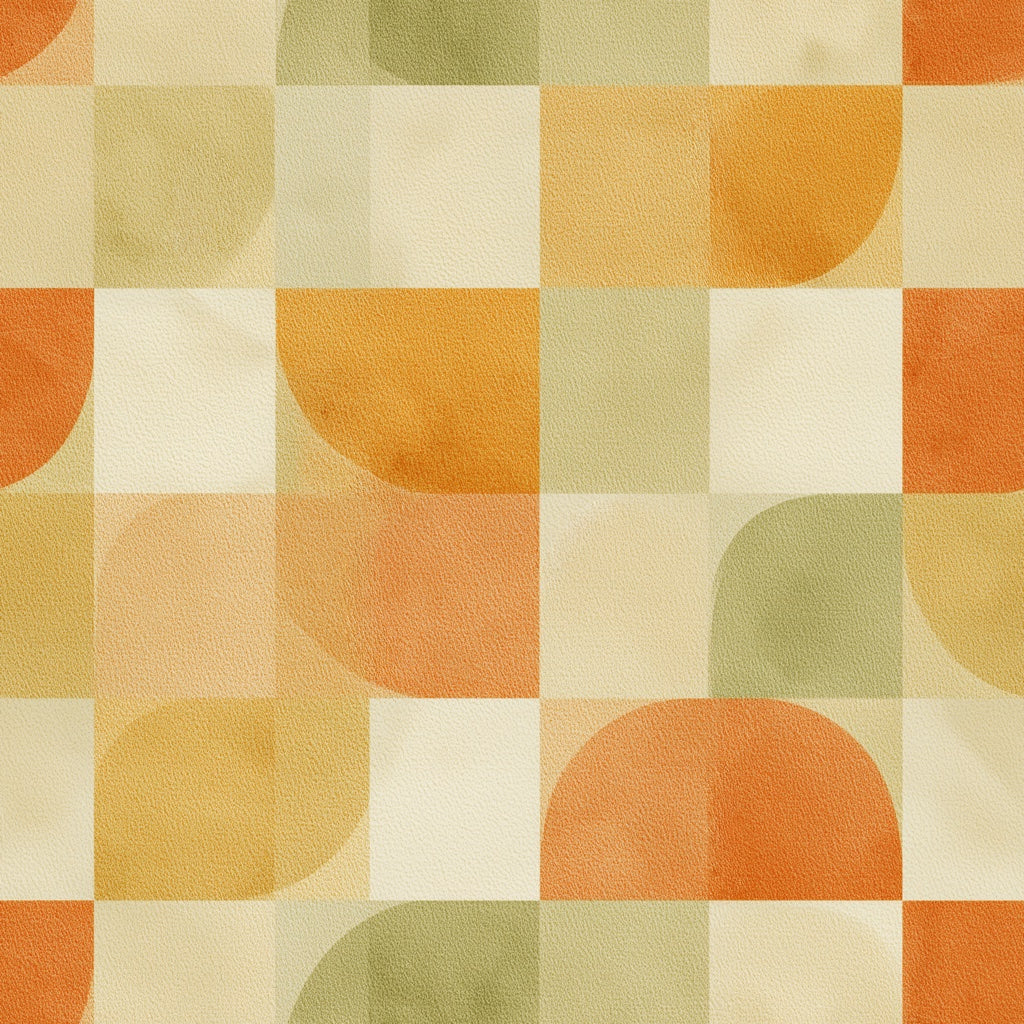 Mid-Century Modern Wallpaper Retro Removable Geometric Wall Art pattern artwork