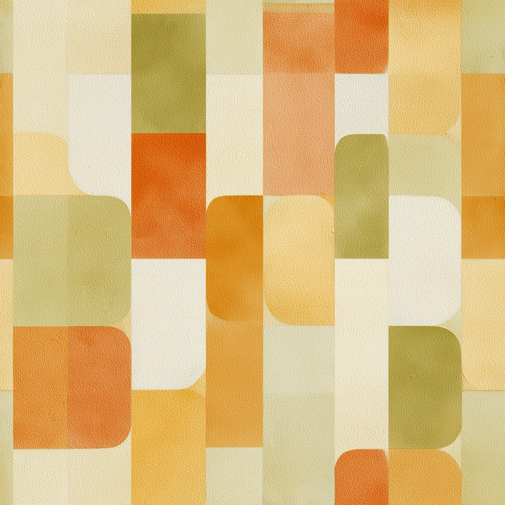 Mid-Century Modern Wallpaper Retro Geometric Removable Wall Decor pattern artwork