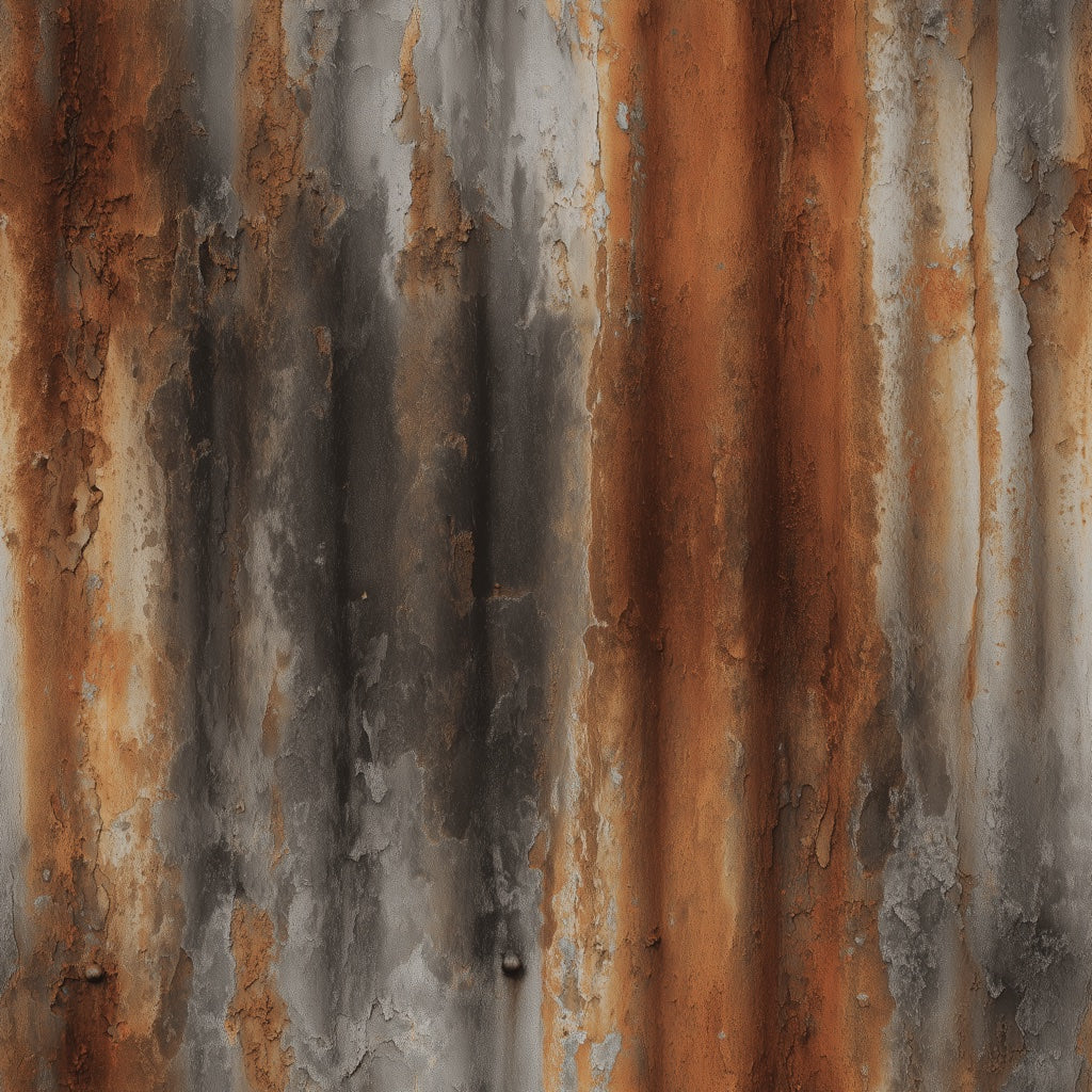 Weathered Metal Wallpaper Distressed Texture Patina Decorative Mural pattern artwork