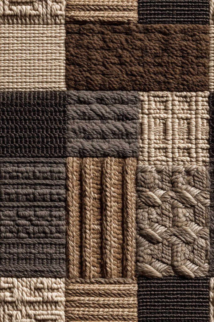 Textured Wallpaper Woven Removable Patchwork Wall Art pattern artwork