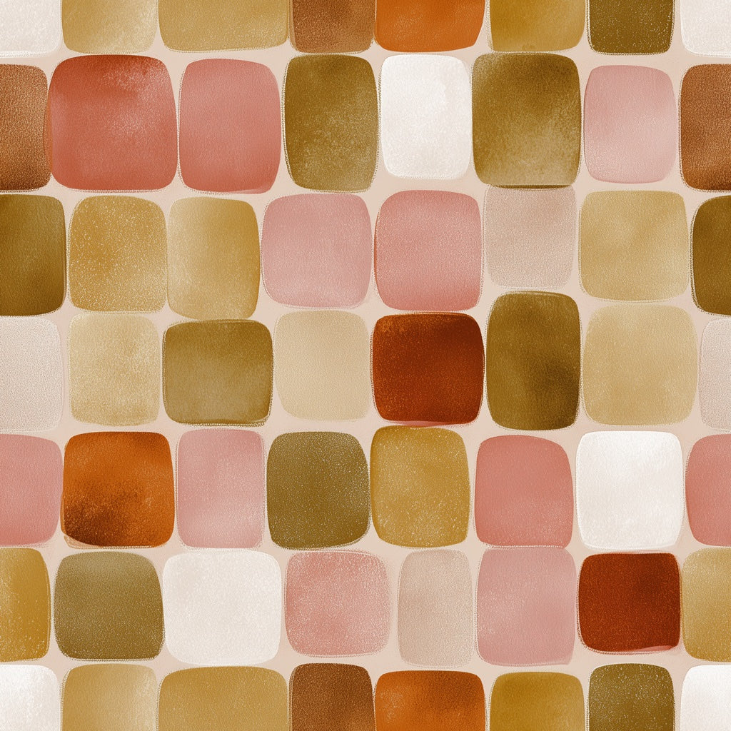 Mid Century Modern Wallpaper Retro Geometric Decorative Mural pattern artwork