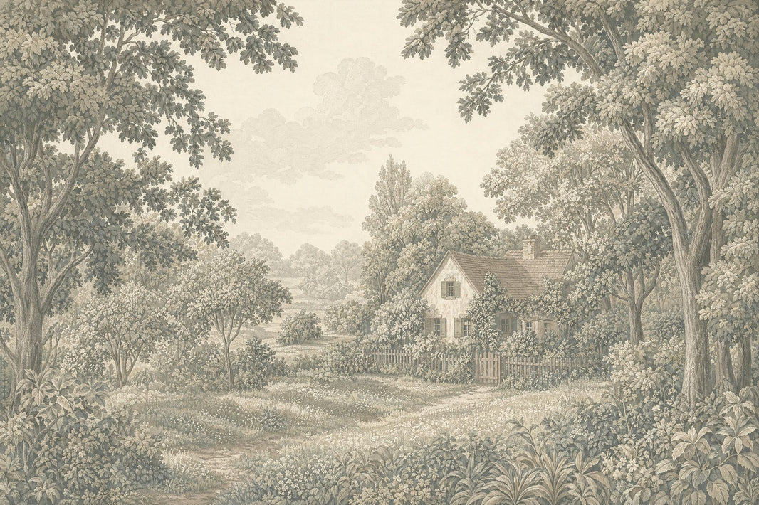 Walls Wallpaper Cottage Removable Landscape Wall Decor pattern artwork