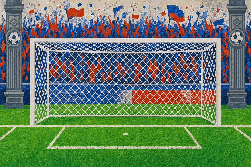 Soccer Stadium Wallpaper Goal Net Removable Cheering Crowd Wall Decor pattern artwork