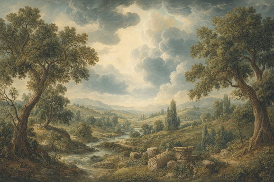 Cloudy Sky Wallpaper Overcast Stormy Wall Mural pattern artwork