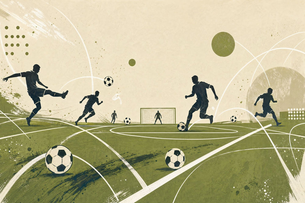 Soccer Wallpaper Football Field Removable Players Silhouettes Wall Decor pattern artwork