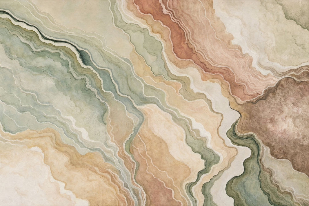 Abstract Marble Wallpaper Agate Geode Topographic Lines Wall Mural pattern artwork