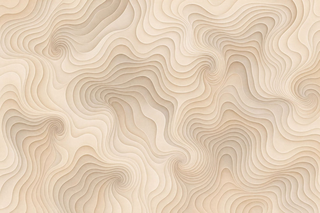 Topographic Contours Wallpaper 3D Relief Removable Wavy Lines Wall Decor pattern artwork