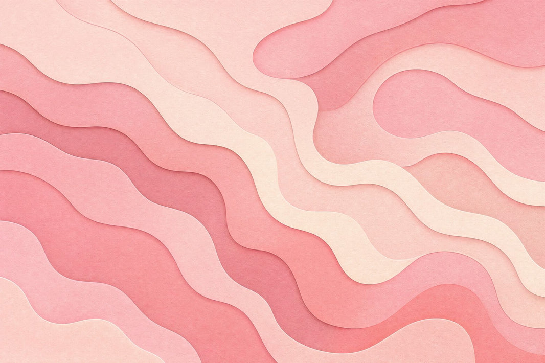 Abstract Waves Wallpaper Layered Paper Cut Removable Wavy Contours Wall Decor pattern artwork