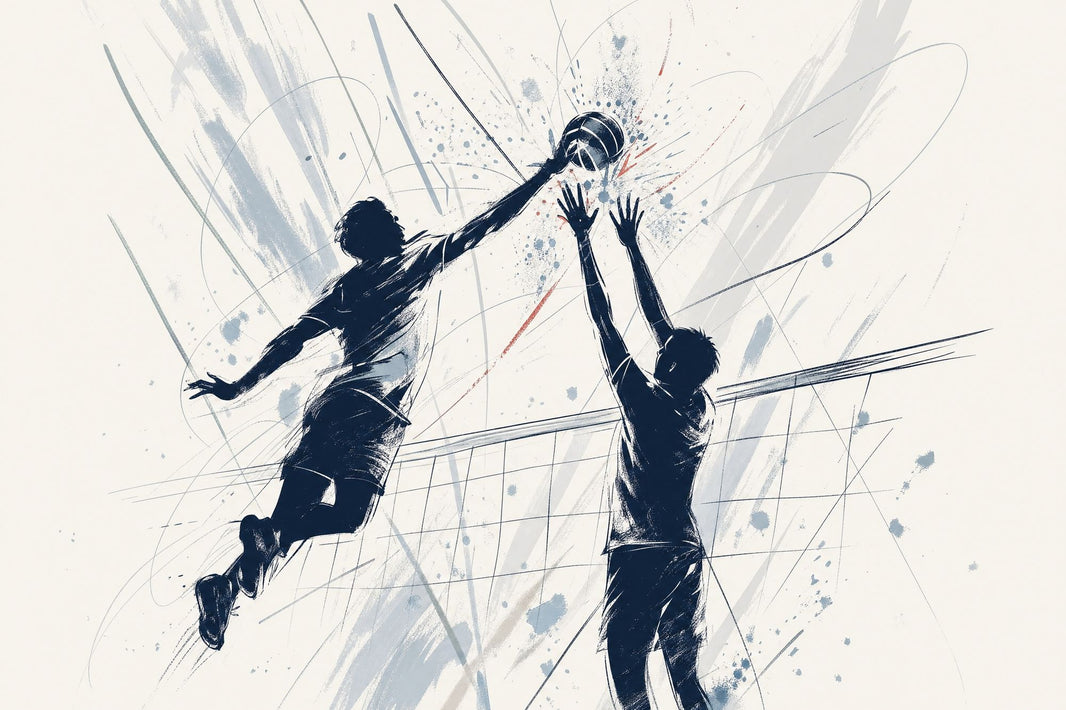 Bright Background Wallpaper Volleyball Sport Removable Wall Decor pattern artwork