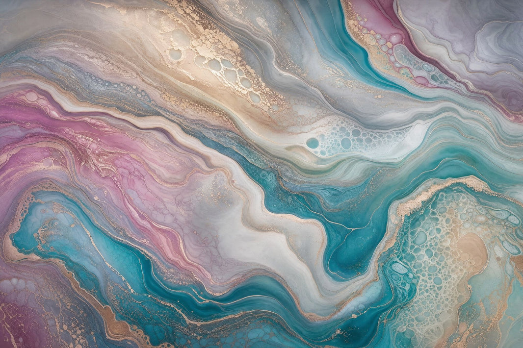 Geode Inspired Wallpaper Marble Effect Fluid Ink Art Wall Mural pattern artwork