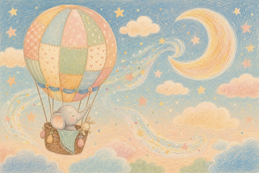 Hot Air Balloon Wallpaper Nursery Removable Kids Wall Decor pattern artwork