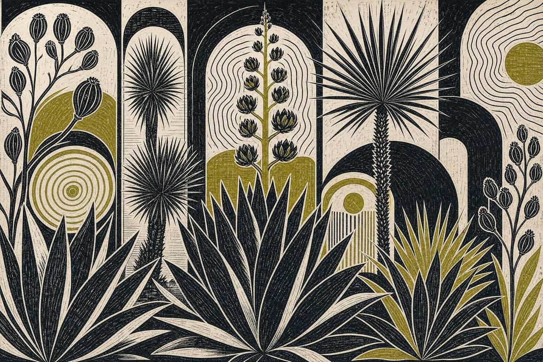 Muted Green Wallpaper Olive Botanical Wall Mural pattern artwork