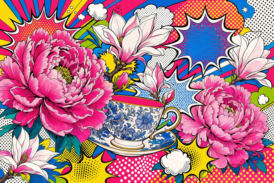 Comic Book Wallpaper Pop Art Removable Floral Wall Decor pattern artwork