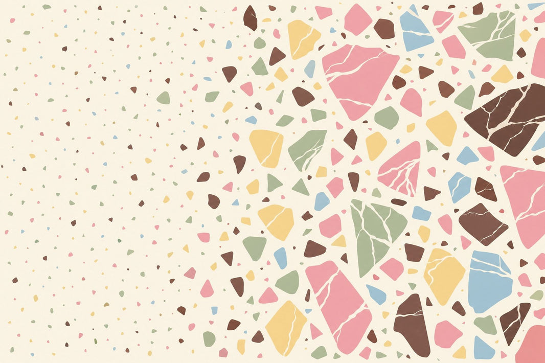 White Background Wallpaper Mid Century Modern Wall Mural pattern artwork