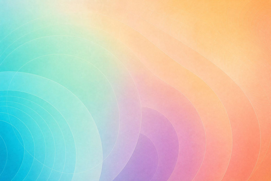 Abstract Gradient Wallpaper Pastel Concentric Circles Removable Wall Decor pattern artwork