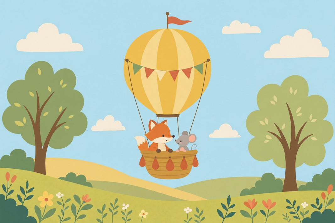 Hot Air Balloon Wallpaper Balloon Air Wall Mural pattern artwork
