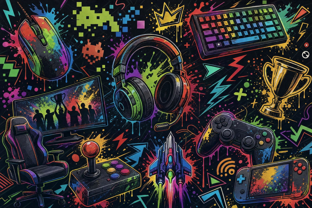 Gaming Wallpaper Neon Graffiti Wall Mural pattern artwork