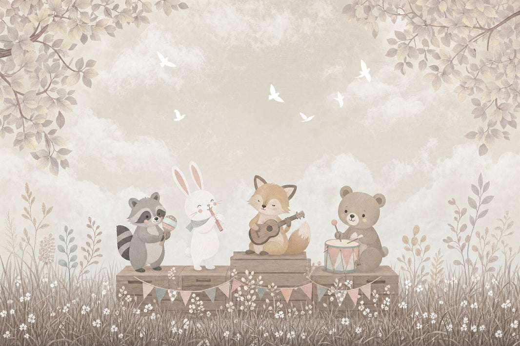 Cloudy Sky Wallpaper Nursery Removable Kids Wall Decor pattern artwork