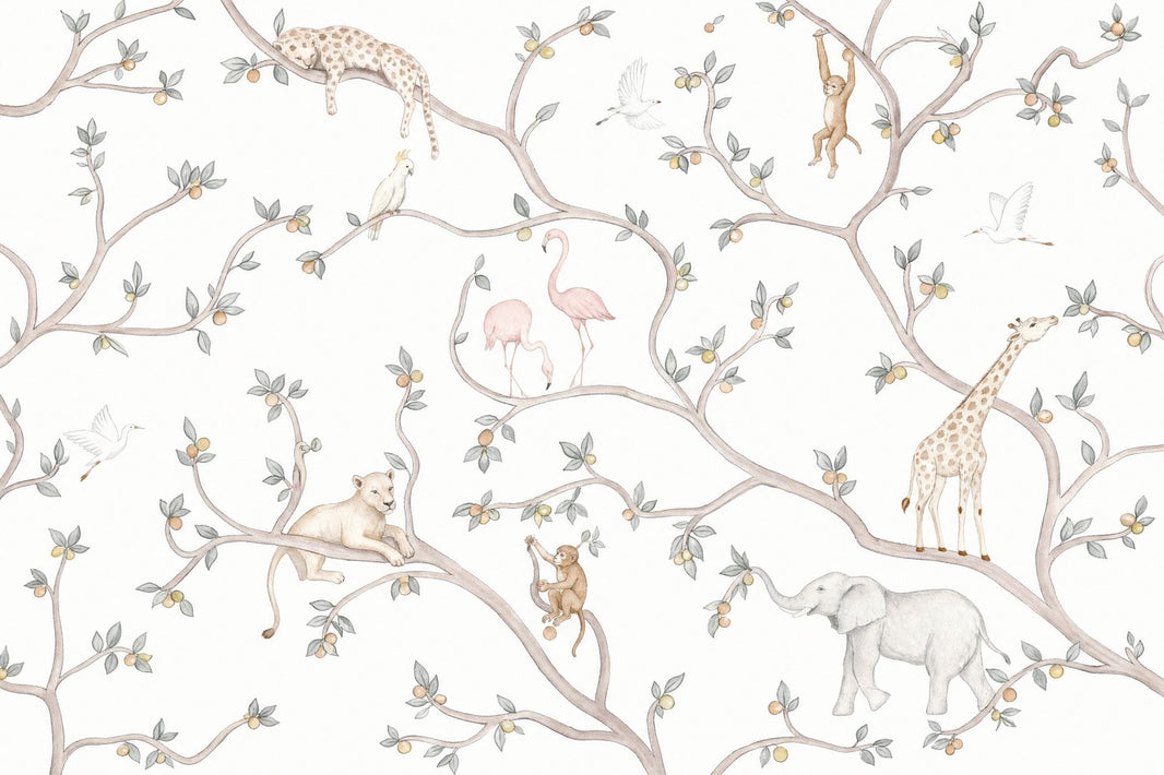 White Background Wallpaper Muted Green White Background Wall Mural pattern artwork