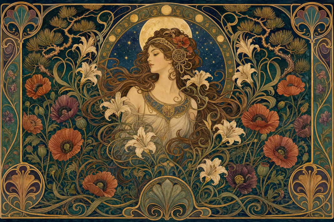 Starry Night Wallpaper Moonlight Vintage Wall Mural pattern artwork